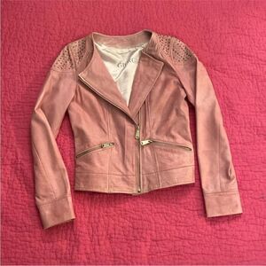 Giorgio  & Mario Pink Women's  leather Jacket, XS